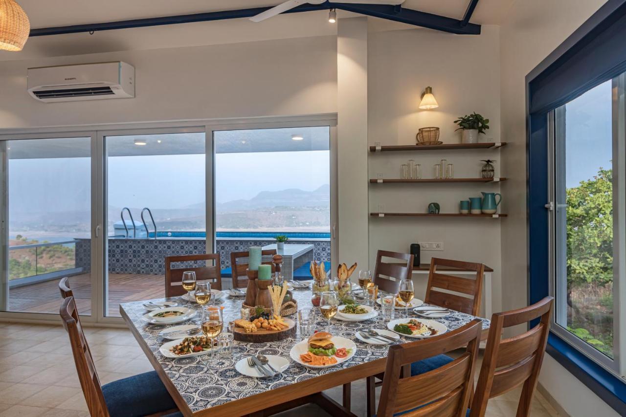 Saffronstays Kaia Waters By Kosha Villas, Pawna - Greek Style Villa With Panoramic View Of Pawna Lake Kolvan Exterior foto