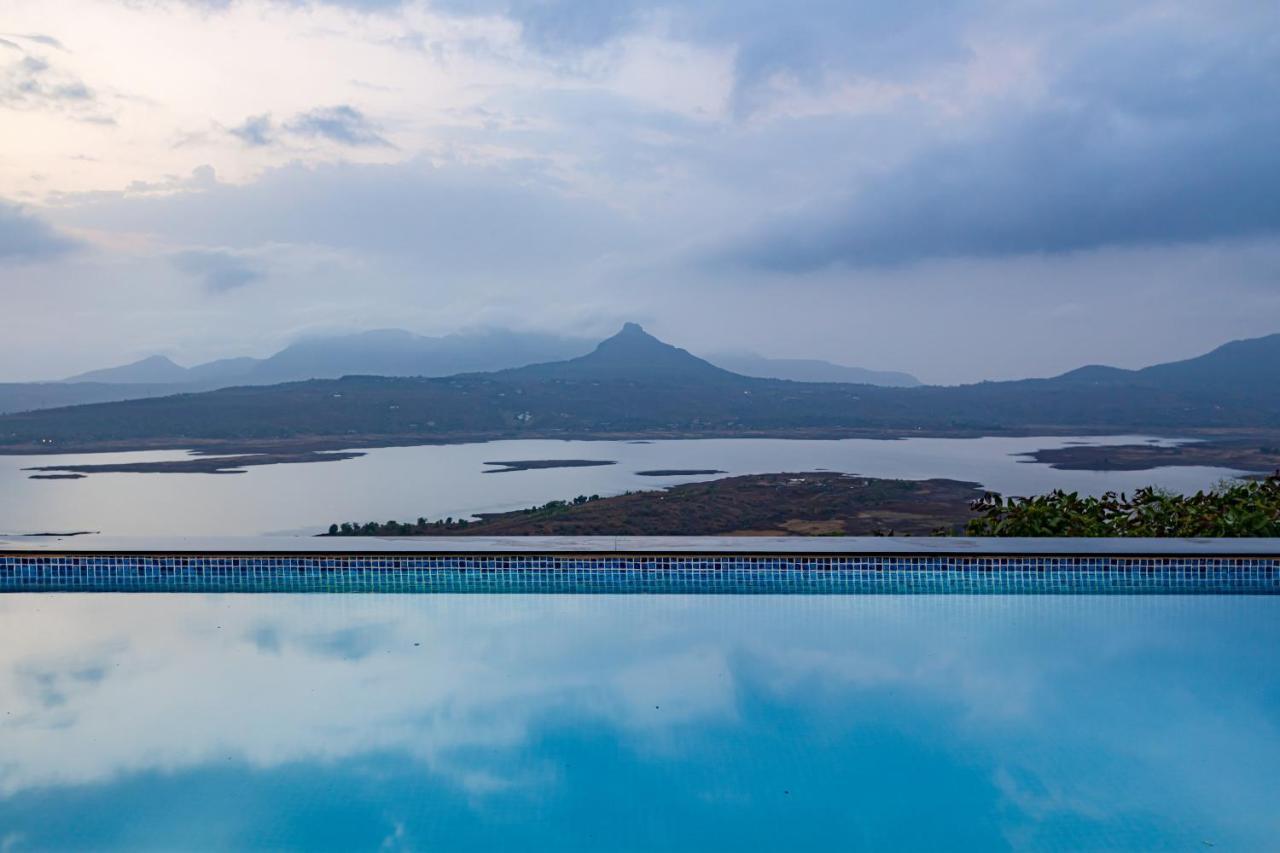 Saffronstays Kaia Waters By Kosha Villas, Pawna - Greek Style Villa With Panoramic View Of Pawna Lake Kolvan Exterior foto