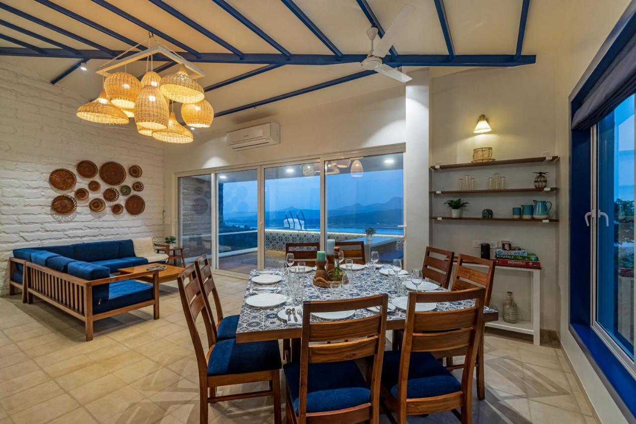 Saffronstays Kaia Waters By Kosha Villas, Pawna - Greek Style Villa With Panoramic View Of Pawna Lake Kolvan Exterior foto