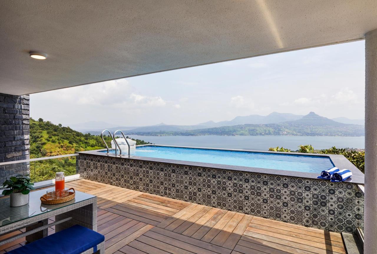 Saffronstays Kaia Waters By Kosha Villas, Pawna - Greek Style Villa With Panoramic View Of Pawna Lake Kolvan Exterior foto