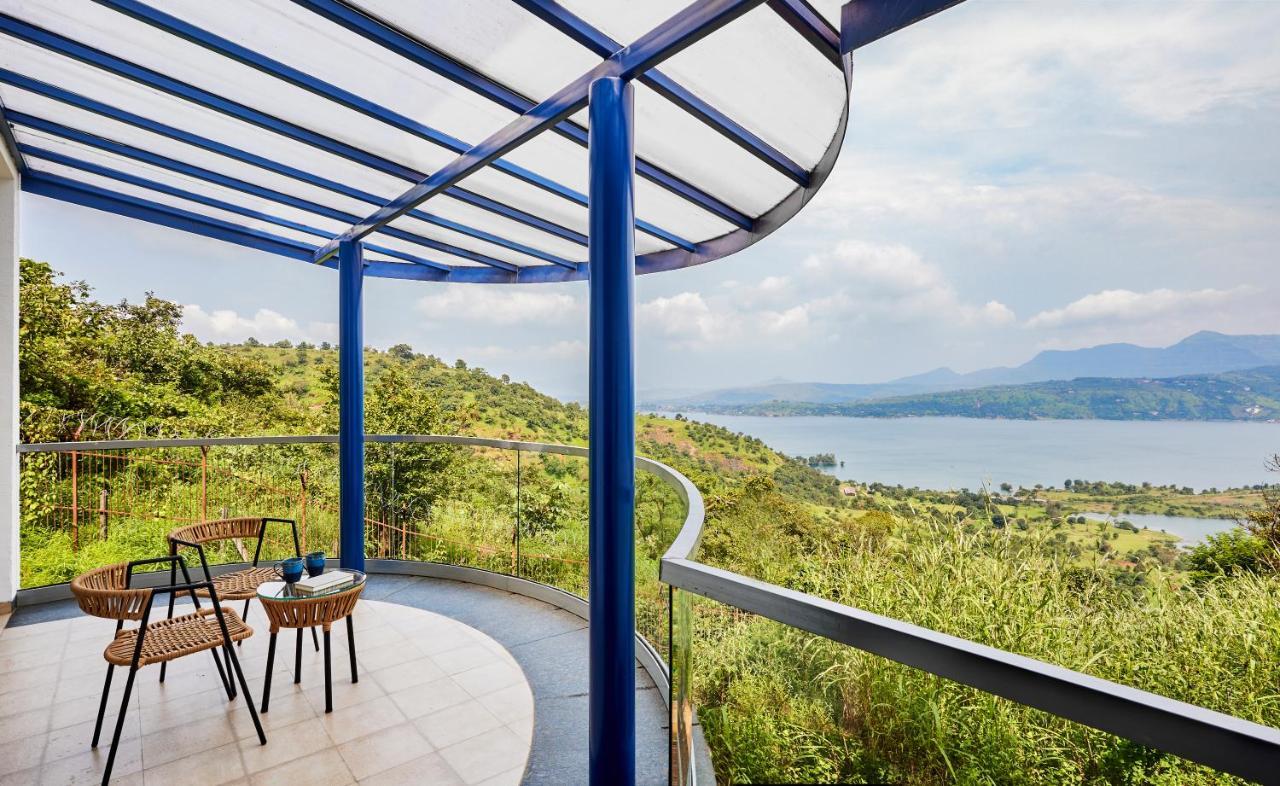 Saffronstays Kaia Waters By Kosha Villas, Pawna - Greek Style Villa With Panoramic View Of Pawna Lake Kolvan Exterior foto